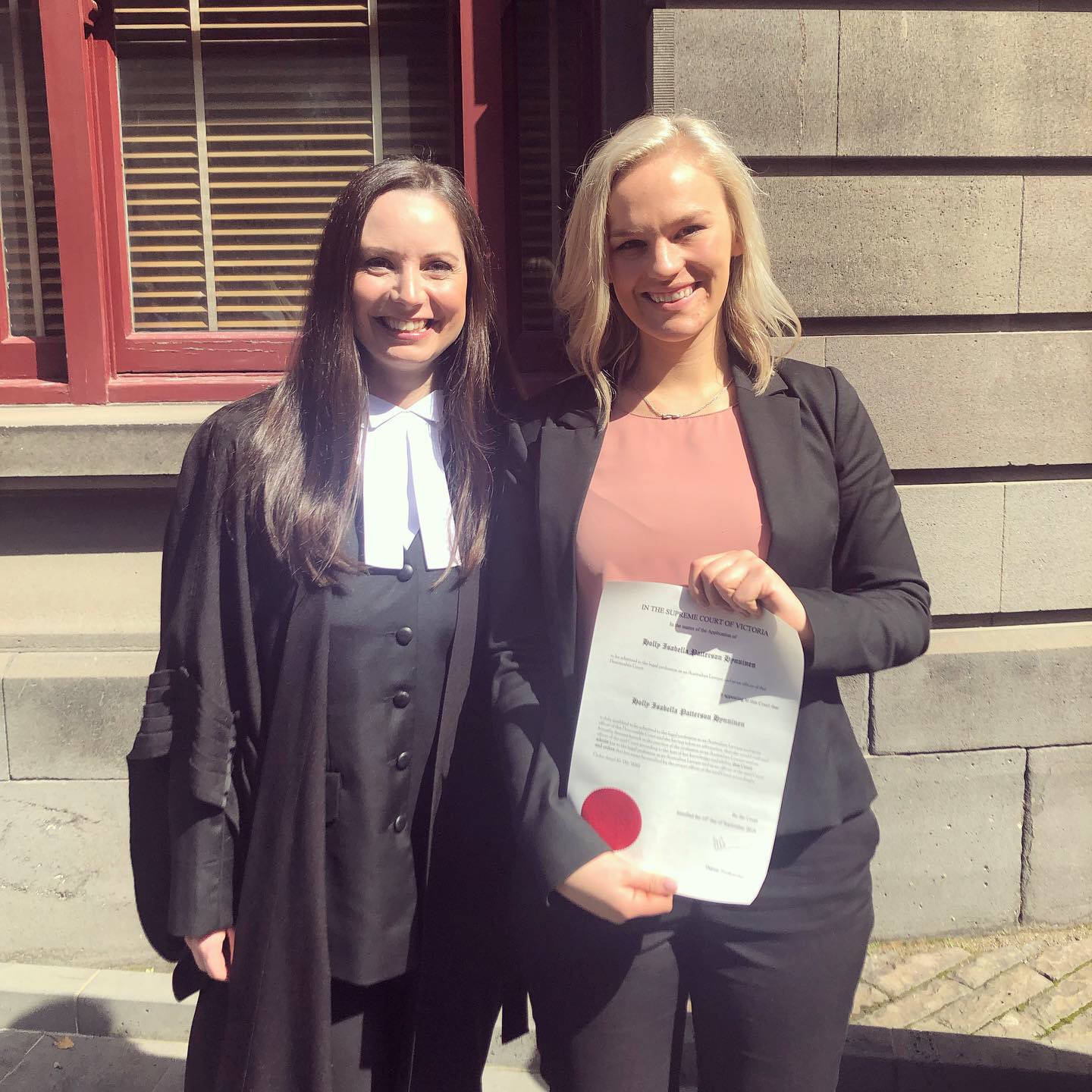 Congratulations to Holly Hynninen on her admission into legal practice – 10 September 2019