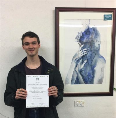 Congratulations Darren Coventry, winner of Falcone & Adams 2019 sponsored Watercolour Prize