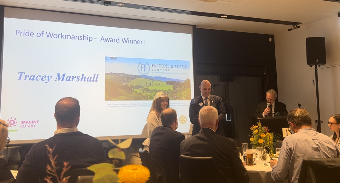 Rotary “Pride of Workmanship” Award 2023 – Tracey Marshall